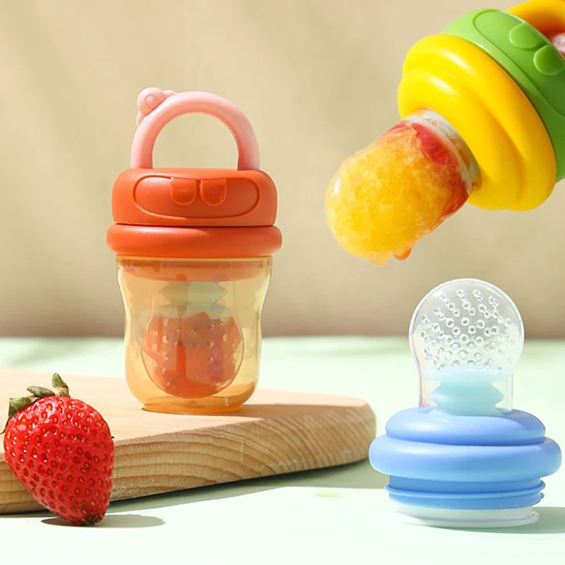 Силиконовая ложка для кормления соком, Экстрактор для фруктов, Вспомогательная Кормушка для укуса новорожденного, Бутылочка для питья для новорожденных