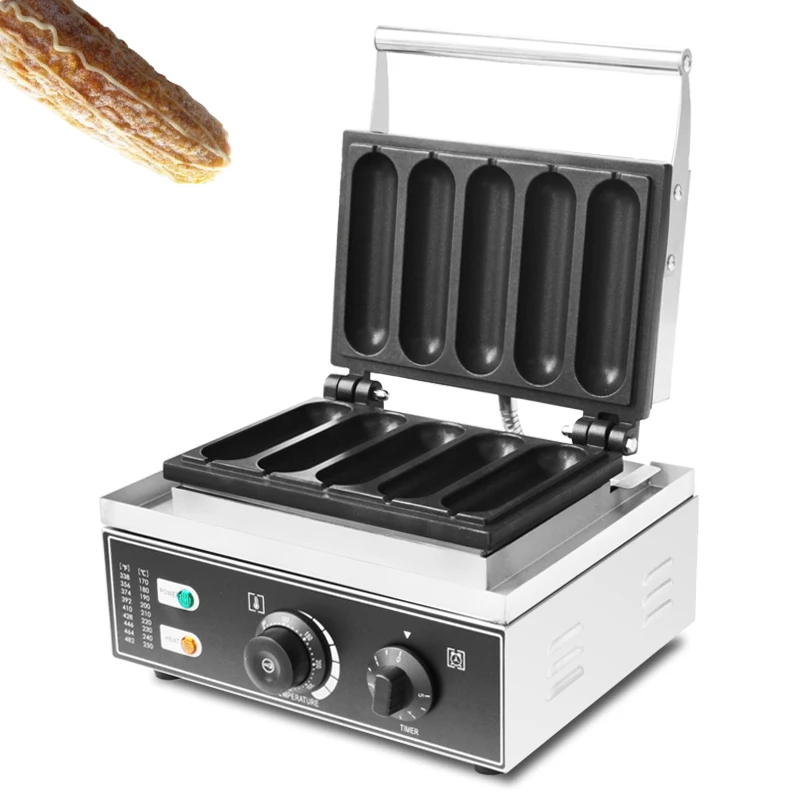 Коммерческая Электрическая машина для приготовления вафельных сосисок, Печь-гриль для выпечки французских хот-догов, машина для приготовления хрустящих палочек, Машина для приготовления кукурузных вафель