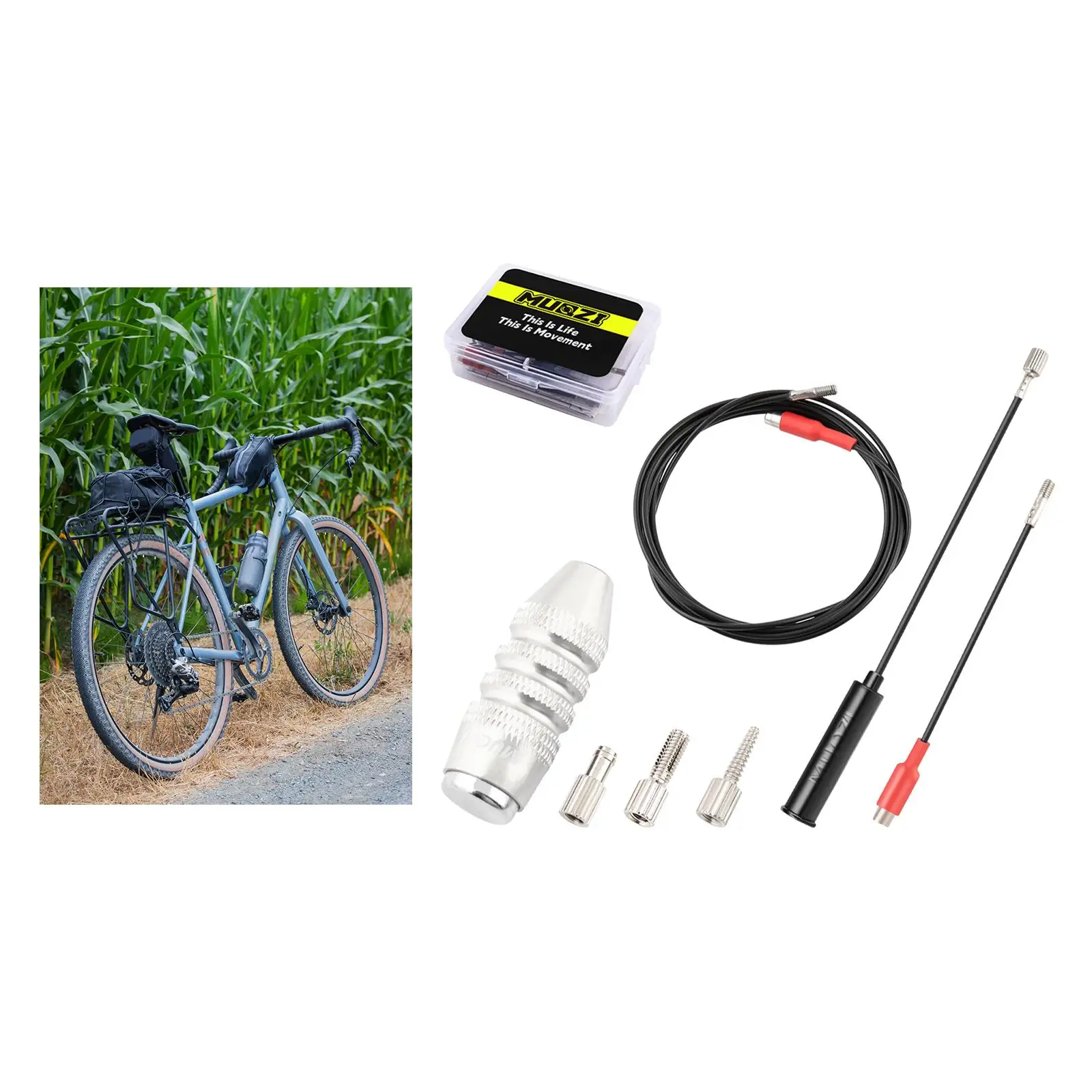 Набор инструментов для прокладки внутреннего кабеля велосипеда BMX, алюминиевые наборы для прокладки внутреннего кабеля, велосипедная рама, магнит для нарезания резьбы на шланге, инструменты для ремонта