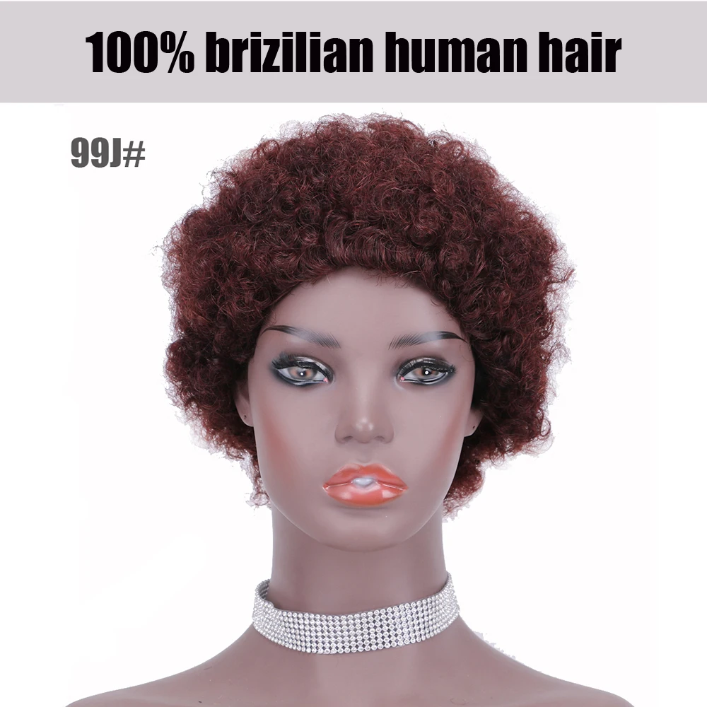 Парик в стиле афро, Женские парики с короткими пушистыми волосами для Чернокожих женщин, Кудрявый парик в стиле Пикси для вечеринки, Танцевальные парики для косплея