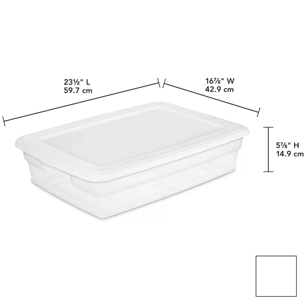 Стерилизатор 28 кв. Коробка для хранения Пластиковая, белая, набор из 10 штук